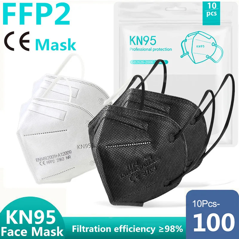 10-100 Pcs Kn95 Face masque