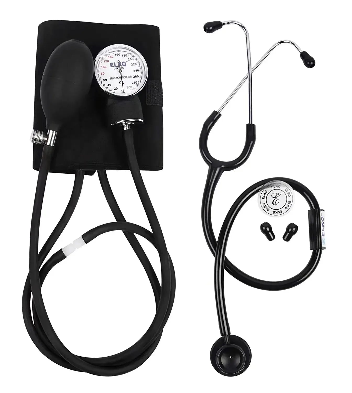 Manual Blood Pressure Stethoscope with Zipper Bag for Adult Home Use Blood Pressure Monitor BP Upper Arm Sphygmomanometer