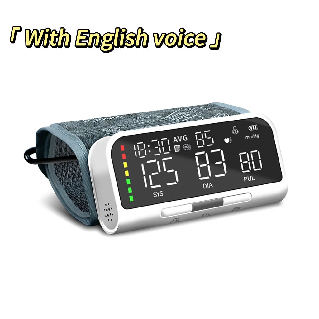 Electronic Sphygmomanometer English Voice Blood Pressure Meter Automatic Intelligent Detection Of Blood Pressure Arm