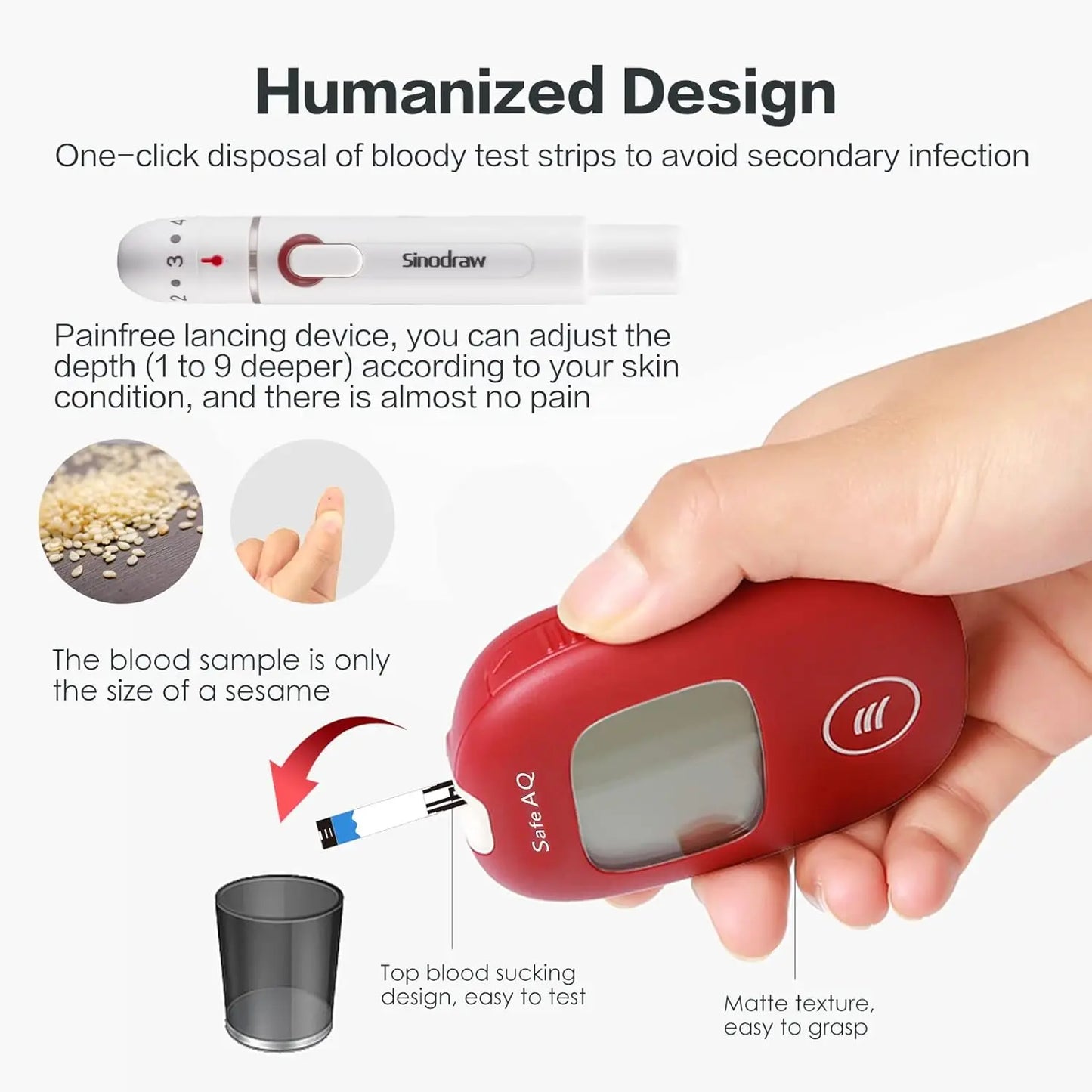 Safe AQ Blood Glucose Meter