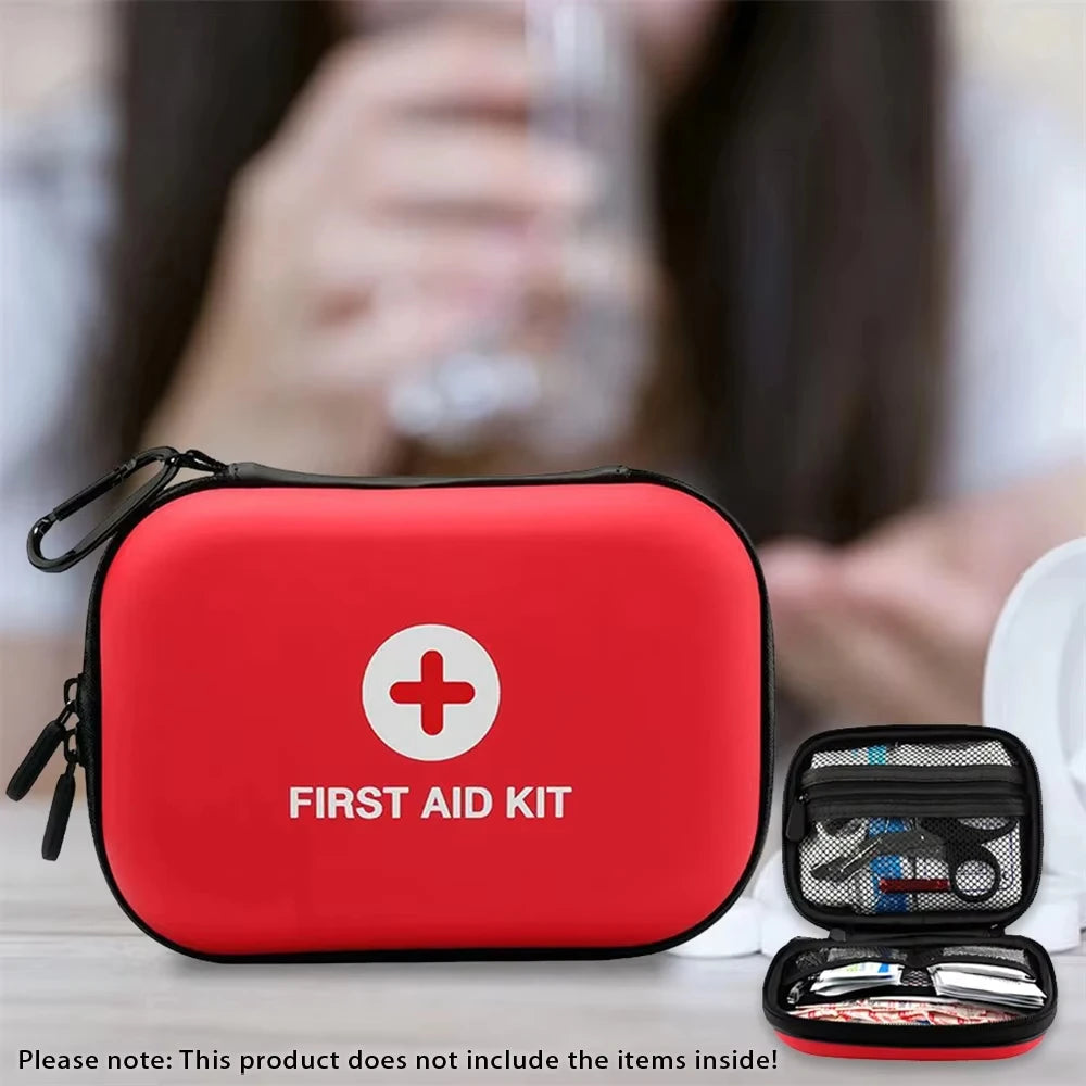 Empty Portable Emergency Medical First Aid Bag Storage Box for Household Outdoor Travel Camping Equipment Medicine Survival Kit