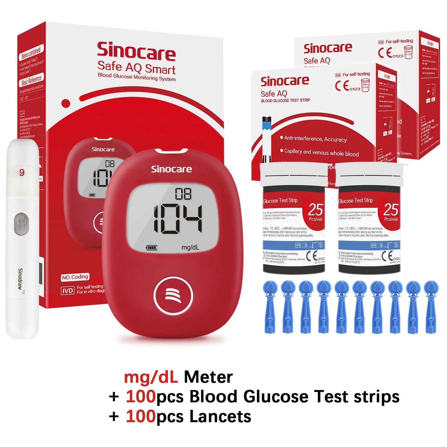 Safe AQ Blood Glucose Meter