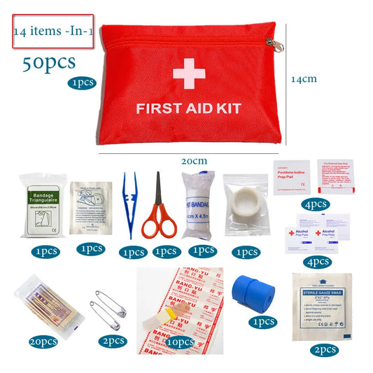 50pcs Set Portable First Aid Kit