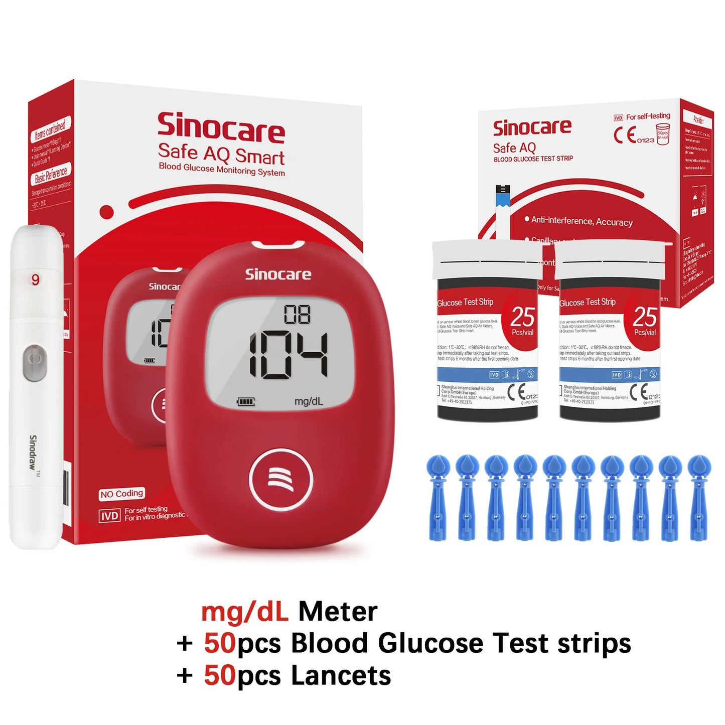 Safe AQ Blood Glucose Meter